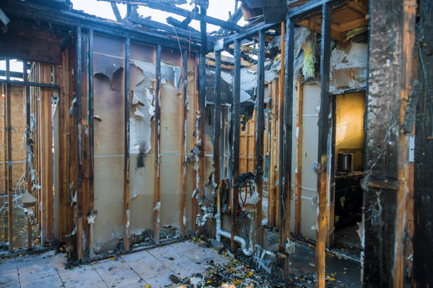 Professional Emergency Fire Cleanup technician working in La Grange, NC